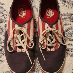 Womens Vans. American Flag Size 10